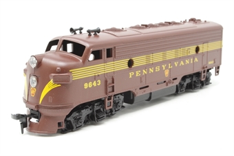 F7A EMD 9643 of the Pennsylvania Railroad - unpowered