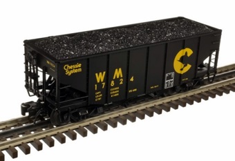 55-Ton Fishbelly Coal Hopper, Chessie System 17442