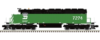SD40-2 EMD 7274 of the Burlington Northern