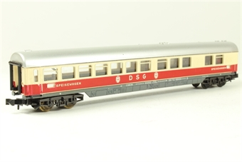 Speisewagen buffet restaurant coach in TEE/DSG maroon and cream