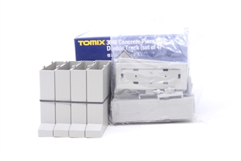 Concrete piers for double tracks - pack of 4