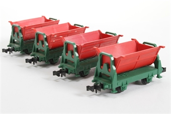 Set of 4 Tipper Wagons