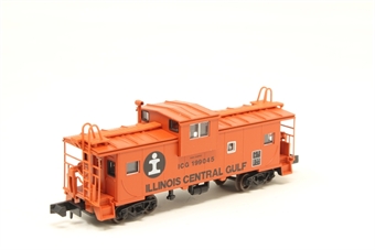 Cupola extended vision caboose of the Illinois Central Gulf - orange, black 199045