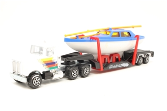 Toyota racing truck and boat