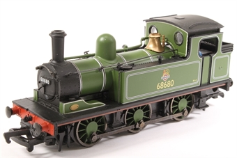 Class J72 0-6-0T 68680 in BR lined green livery with early emblem