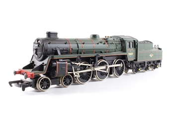 Standard Class 4MT 4-6-0 75014 with BR2 tender in BR black with early emblem