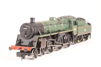 Standard Class 4MT 4-6-0 75027 with BR2 tender in BR lined green with late crest