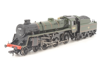 Class 4MT 75029 in BR lined green with late crest