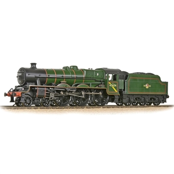 Class 6P 'Jubilee' 4-6-0 45654 'Hood' in BR green with late crest