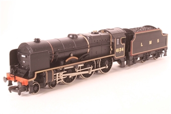 Rebuilt Royal Scot Class 4-6-0 6134 'The Cheshire Regiment' in LMS Black Livery with Stanier Tender