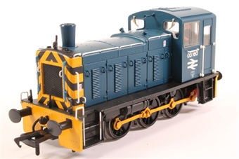 Class 03 Shunter 03160 in BR Blue Livery with Wasp Stripes, Vacuum Brakes and Flower Pot Exhaust - Limited edition for Foresight Publications