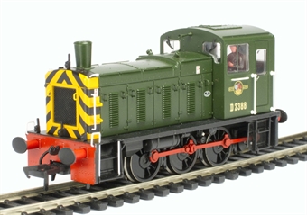 Class 03 Shunter D2388 in BR Green with Wasp Stripes