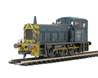 Class 03 Shunter 03162 in BR Blue with Air Tanks (weathered)