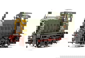Class 03 D2099 BR Green (Wasp Stripes) Diesel Locomotive - Weathered