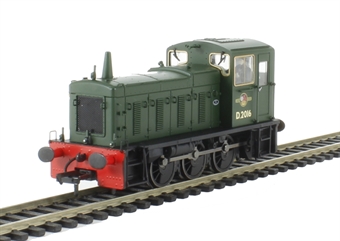 Class 03 Shunter D2016 in BR Green