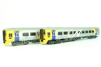 Class 158 2 Car DMU 158745 Unit A) 57745 Unit B) 52745 in Alphaline Wales And West Silver Livery