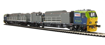 Windhoff MPV Multi-Purpose master and slave units in 'Network Rail' livery