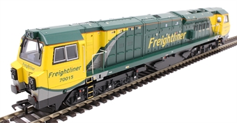 Class 70 70015 in Freightliner livery with air intake modifications