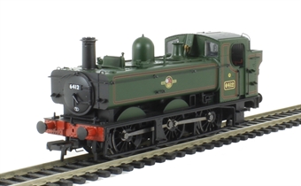 Class 64xx 0-6-0 Pannier Tank 6412 in BR lined green with late crest