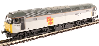 Class 47/0 47209 "Herbert Austin" in Railfreight Distribution Sector