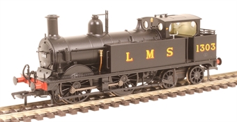 Class 1532 Johnson 1P 0-4-4T 1303 in LMS black - Digital sound fitted
