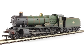 Class 6959 Modified Hall 4-6-0 6965 "Thirlestaine Hall" in BR green with late crest - weathered