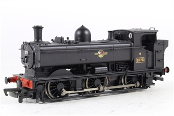 Class 57XX 0-6-0 Pannier Tank Locomotive 5775 in BR Black Livery with Late Crest
