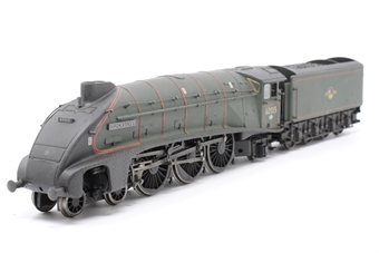 Class A4 4-6-2 60015 "Quicksilver"  in BR green with late crest (weathered)