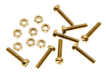 8 x 8Ba counter-sunk brass nuts/bolts