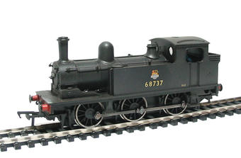 Class J72 0-6-0T 68737 in BR black with early emblem (weathered)