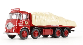 ERF KV 4 axle fltabed truck " Warrington British Road Services"