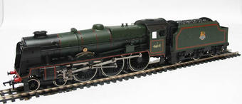 Class 6P Rebuilt Royal Scot 4-6-0 46141 "The North Staffordshire Regiment" in BR green with early emblem