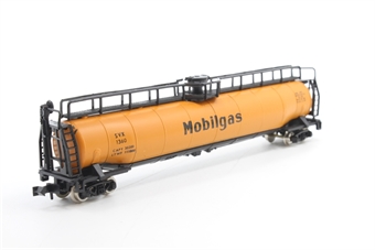 33,000 gallon LPG tank car of Mobil Oil - orange and black 1360