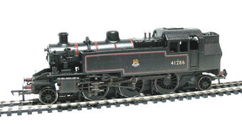 Class 2MT Ivatt 2-6-2T 41286 in BR black with early emblem (weathered)