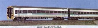 Class 158 2-Car DMU 158702 in Regional Railways with Scotrail branding 