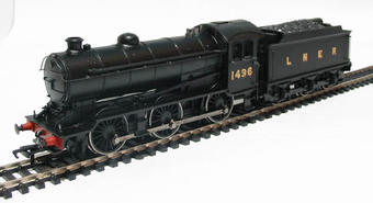 Class J39 0-6-0 1496 and stepped tender in LNER Black