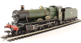 Class 4900 Hall 4-6-0 6922 'Burton Hall' in BR lined green with late crest