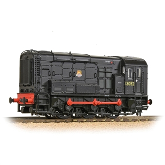 Class 08 shunter 13052 in BR black with early emblem