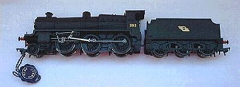 Class N 2-6-0 383 in CIE matt smoke black livery