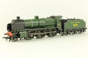 Class N 2-6-0 1824 in SR olive green