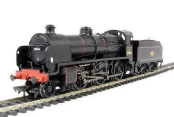 Class N 2-6-0 31406 & tender in BR lined black with late crest & standard 4MT chimney