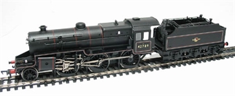 Class 5MT Crab 2-6-0 Mogul 42789 in BR lined black with late crest and riveted coal rail