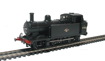 Class 3F Fowler Jinty 0-6-0 tank 47266 in BR black with late crest