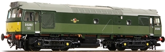 Class 25/2 D5282 in BR green with small yellow panels