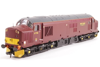 Class 37/7 37706 in West Coast Railway Company maroon - Exclusive to Bachmann Collectors Club