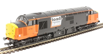 Class 37/7 37710 in Loadhaul orange and black