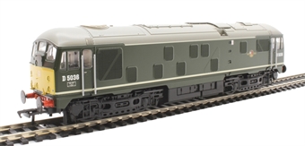 Class 24 D5036 in BR green with small yellow panels - Digital sound fitted