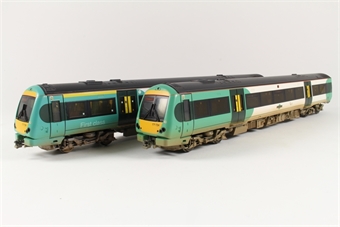 Class 171/7 Turbostar 2 car DMU 171724 in Southern livery - weathered- Limited Edition for Model Zone