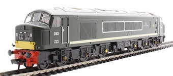 Class 45 'Peak' D53 "Royal Tank Regiment" in BR green with small yellow panels - Digital sound fitted