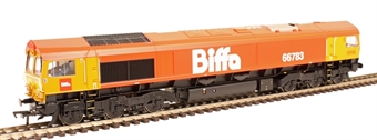 Class 66/7 66783 "The Flying Dustman" in Biffa red with GBRf branding - Digital sound fitted
